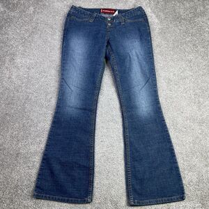 Levi’s 520 Too Super Low Jeans Women’s 7 Blue Bootcut Low Rise Dark Wash Vintage